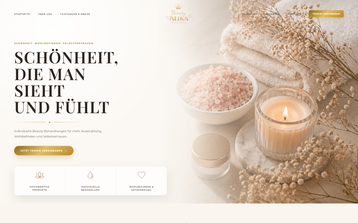 Beauty ALIKA Website