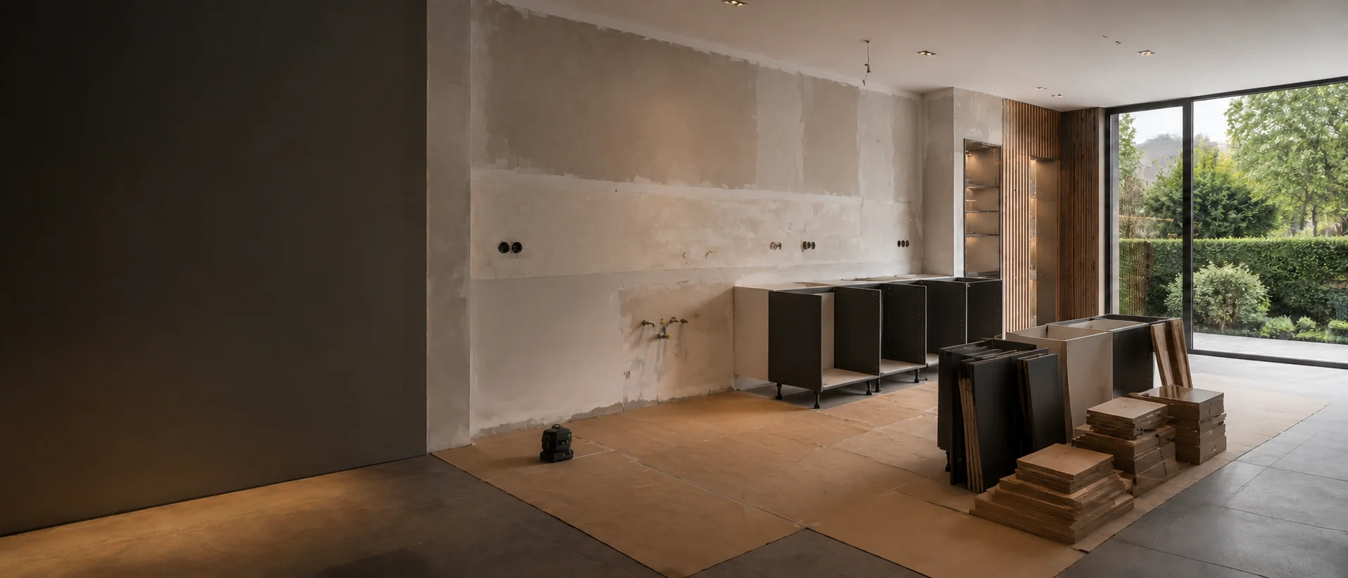 Küche vor der Montage